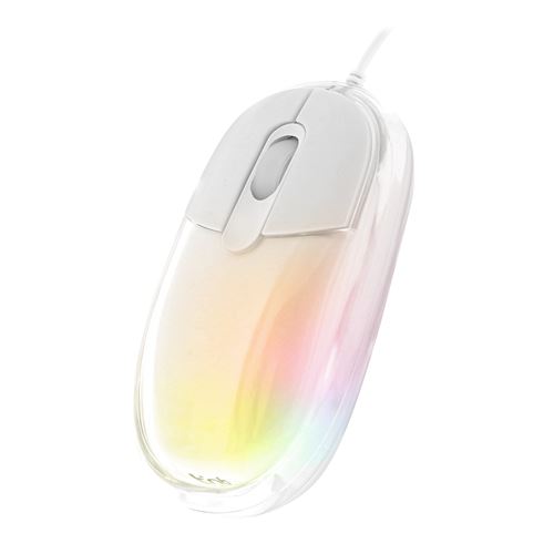 Tnb Blanc T'nb Lumy - Souris - Optique - 2 Boutons - Filaire - Usb