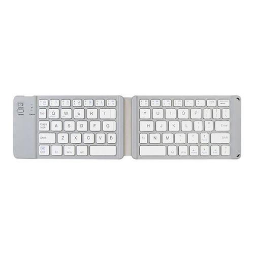 GENERIQUE - Clavier Bluetooth - Pliable - Sans fil - Blanc - Image 2