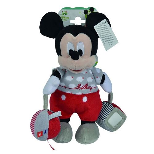 Peluche d'activités éveil bébé mickey 29 cm - disney baby