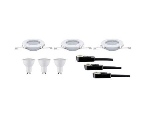 Spot encastrable ampoule led gu10 nice price 3951 blanc chaud 9 w blanc set de 3