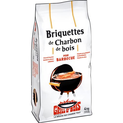 Briquettes de charbon de bois 4 kg Grill O'Bois