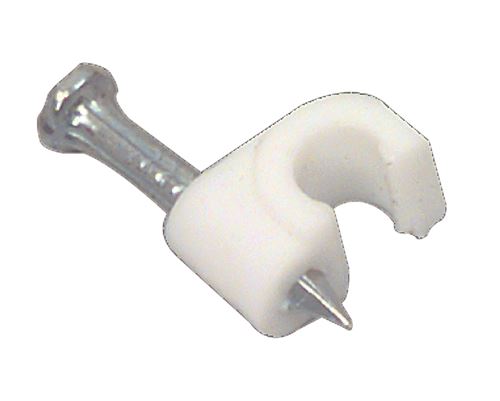 Valueline Clprw-5 Attache de Câble mm Rond Blanc