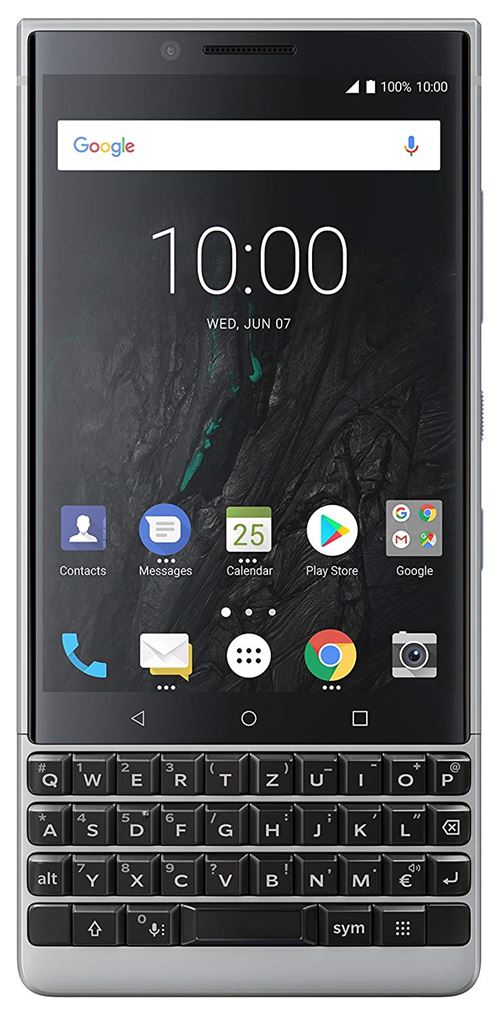 BlackBerry prd-63824–009 key2 Smartphone (11.4 cm (4.5 Pouces). 64 Go. Appareil Photo 12 Mpx. Android 8.1) Argent