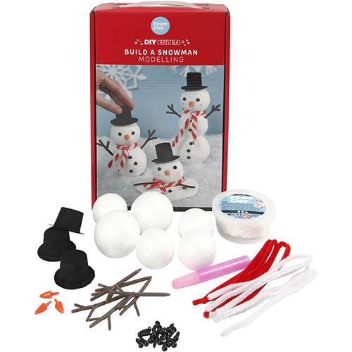 Foam Clay thème faire un bonhomme de neige