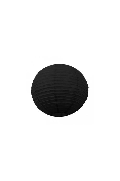 Lanterne Japonaise Noire 15 Cm - Noir - 15 cm de diamètre