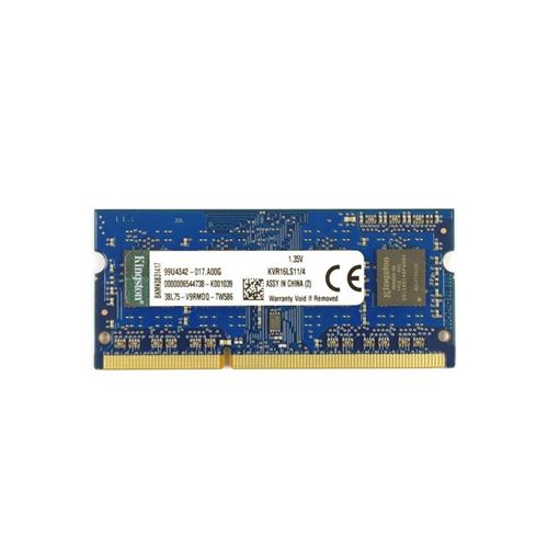 Kingston ValueRAM - DDR3L - module - 4 Go - SO DIMM 204 broches - 1600 MHz / PC3-12800 - CL11 - 1.35 V - mémoire sans tampon - non ECC