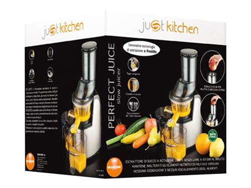 Macom Just Kitchen 859 Perfect Juice - Centrifugeuse - 150 Watt - gris/noir