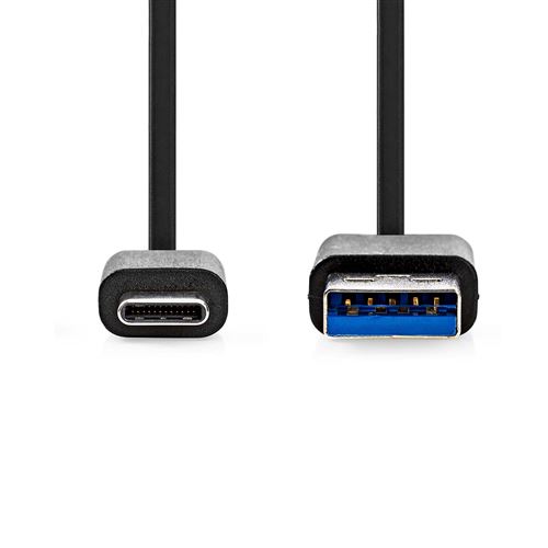 Nedis Câble USB USB type A (M) pour USB-C (P) USB 3.0 1 m noir