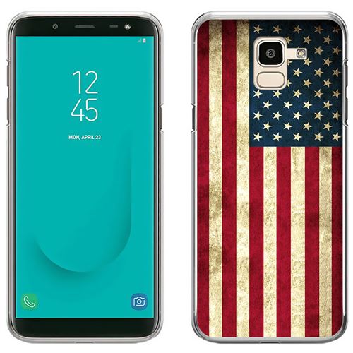 Coque pour Samsung Galaxy J6 -  Drapeau Usa