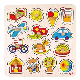 Goki 14 Piece Puzzle cheval à bascule - 1