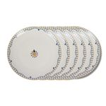 Assiettes Plates Garden 27.5 Cm Lot De 6 - Faïence Table Passion Portugal Micro-ondes Lave-vaisselle