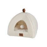 Love Story - Tente Bandit en laine bouclée pour chat et chien - Ecru - Bandit Douceur d'intérieur