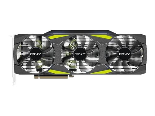 PNY GeForce RTX 3080 UPRISING Triple Fan LHR - Carte graphique - GF RTX 3080 - 12 Go GDDR6X - PCIe 4.0 x16 - HDMI, 3 x DisplayPort