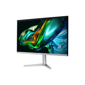 Acer Aspire C 24 C24-1300 - Tout-en-un Ryzen 5 7520U / jusqu'à 4.3 GHz - RAM 8 Go - SSD 512 Go - Radeon 610M - IEEE 802.11ax (Wi-Fi 6E), Bluetooth, Gigabit Ethernet - Win 11 Home - moniteur : LED 23.8" 1920 x 1080 (Full HD) @ 75 Hz - noir