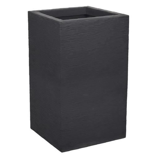 Non Communiqué Gris Anthracite Eda Bac A Fleurs Carré Haut Graphit Up - 36 L - 29,5 X 29,5 Cm X 49,5 Cm