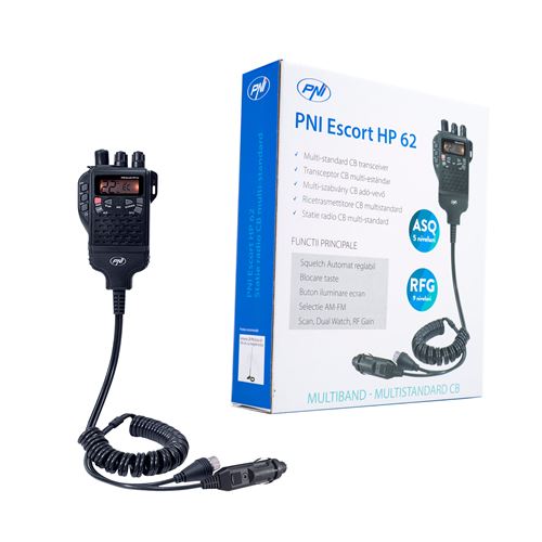 Radio CB Portable HP 62 PNI Escort, Multi Standard, 4W, 12V, AM-FM