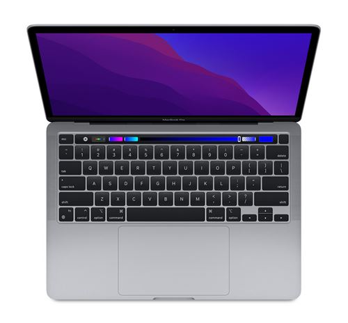 MacBook Pro Touch Bar 13 2020 Apple M1 3,2 Ghz 8 Go 512 Go SSD Gris Sidéral - Reconditionné avec Batterie Neuve Incluse