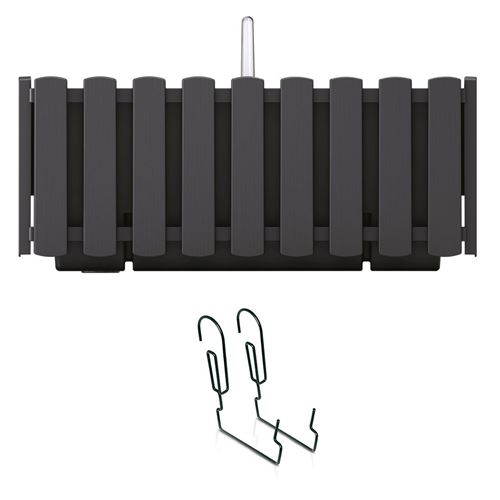 Générique Jardinière Rectangulaire Plastique - Anthracite - Image 3