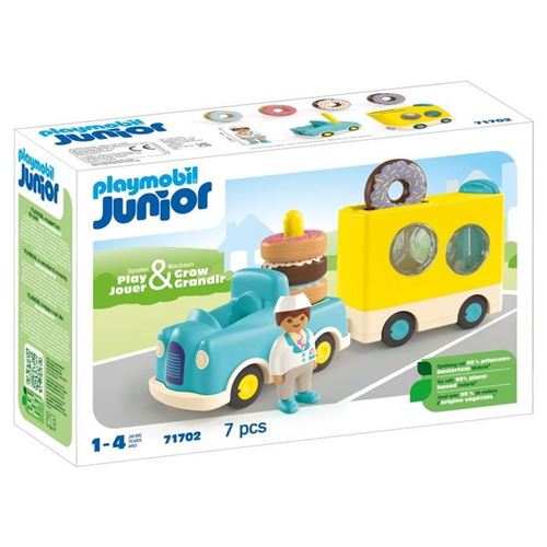 Playmobil Multicolore Jeux De Simulation Camion De Donuts - Image 3