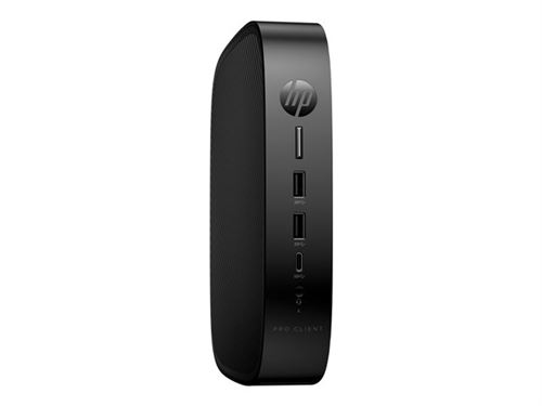HP Pro T550 - Client Léger - Usff 1 X Celeron J6412 / Jusqu'À 2.6 Ghz - Ram 4 Go - Flash 32 Go - Emmc - UHD Graphics - Gigabit Ethernet, Bluetooth 5.2, Ieee 802.11Ax (Wi-Fi 6) - Igel Os - Moniteur : Aucun - Clavier : Français