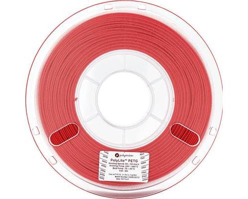 Polymaker 70643 Filament PETG 1.75 mm 1 kg rouge PolyLite