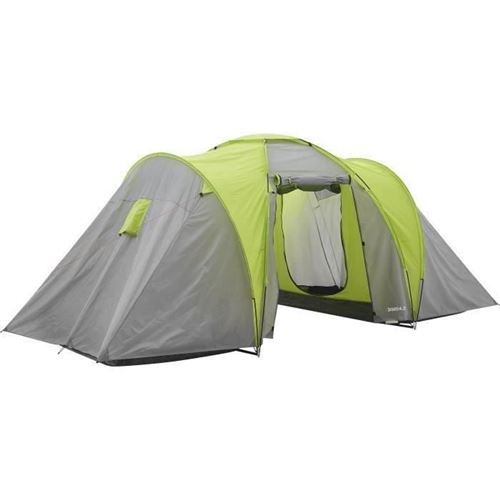 SURPASS - Tente de camping familiale - 4 personnes - Vert & Gris