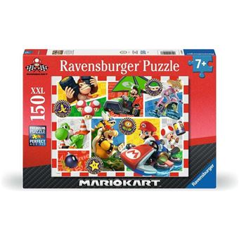Puzzle 150 pièces XXL : La course de Mario Kart