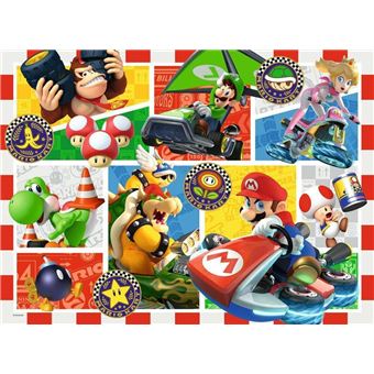 Puzzle 150 pièces XXL : La course de Mario Kart