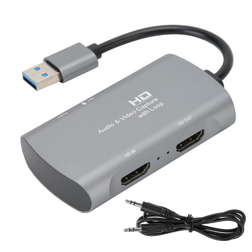 Carte de capture vidéo HDMI vers USB2.0 Z30 gris