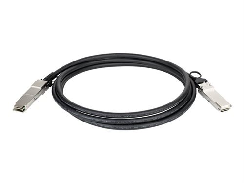 D-Link Direct Attach Cable - Câble à attache directe - QSFP+ pour QSFP+ - 3 m - twinaxial