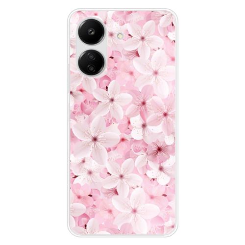 Coque en silicone imprimée compatible Xiaomi Redmi 13C 4G Sakura