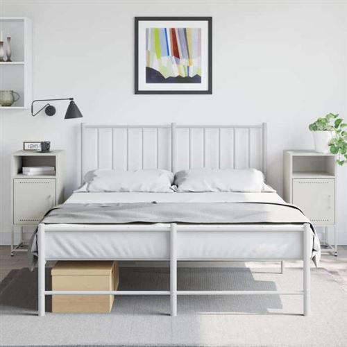 Vidaxl Blanc Tables De Chevet - Image 3