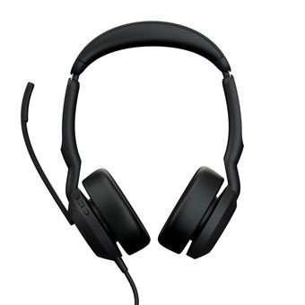 Jabra Evolve2 50 MS Stereo - Micro-casque - sur-oreille - Bluetooth - filaire - Suppresseur de bruit actif - USB-A - noir - certifié Zoom, Certifié pour Microsoft Teams, Cisco Webex Certified, Certifié Alcatel-Lucent, Certifié Unify, Certifié Google - 1