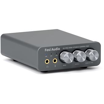 Fosi Audio K5 Pro Amplificateur Casque, DAC, Convertisseur Audio USB C/Optique/Coaxial, Compatible PS5/PC/MAC - 1
