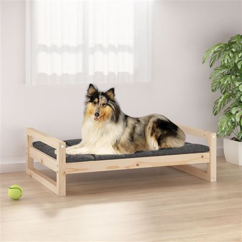 Meilleurs prix pour Lit pour chien 95,5x65,5x28 cm Bois de pin solide