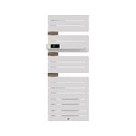 Sèche-serviettes connecté Allure 4 avec soufflerie 1750W Blanc mat/Chêne Mat à gauche - THERMOR - 483275