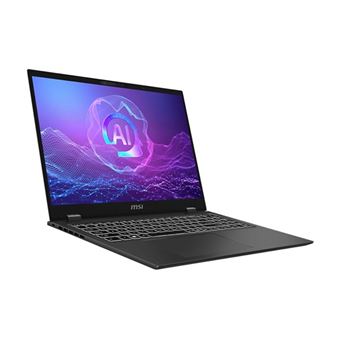 MSI PrestigePro 16 AI B2HVEG 259FR - Intel Core Ultra 9 - 285H / jusqu'à 5.4 GHz - Win 11 Pro for High-End Devices - GF RTX 4050 - 32 Go RAM - 1 To SSD NVMe - 16" OLED 3840 x 2400 (UHD+) - Gigabit Ethernet - Wi-Fi 7, Bluetooth - gris stellaire - clavier - 1