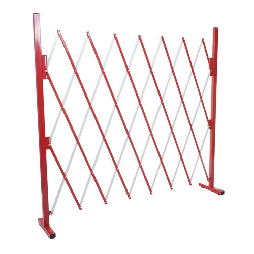 Grillage MENDLER HWC-B34, aluminium rouge/blanc hauteur 153cm, largeur 28-200cm