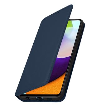 Etui Portefeuille pour Samsung Galaxy A72 Clapet Magnétique avec Support Avizar Bleu nuit - 1