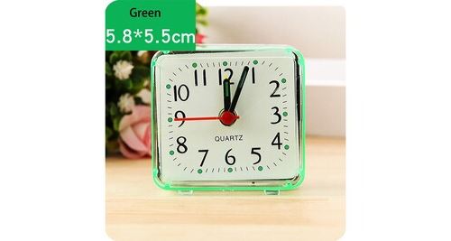 Petit lit carré compact de voyage quartz beep réveil mignon portable
