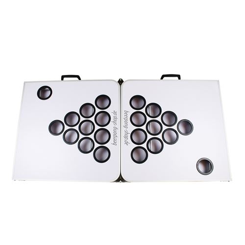 BeerCup Backspin Set de table Beer Pong White DIY - Table Beerpong 244 x 76  x 61 cm 