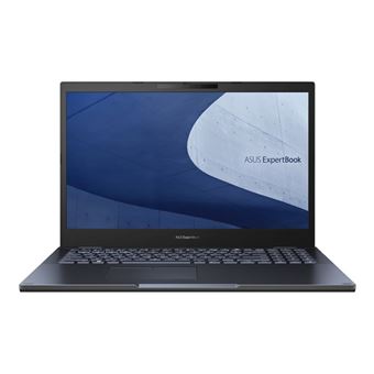 ASUS ExpertBook B2 B2502CBA-BQ0433X - Intel Core i5 - 1240P / tot 4.4 GHz - Win 11 Pro - Intel Iris Xe Graphics - 16 GB RAM - 512 GB SSD - 15.6" 1920 x 1080 (Full HD) - Gigabit Ethernet - Wi-Fi 6E - sterrenzwart (lcd-afdekking), sterrenzwart (bovenkant) - 1