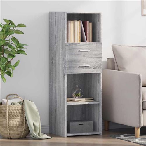Non Communiqué Gris Buffet Haut Sonoma 40X42,5X124 Cm Bois D Ingénierie