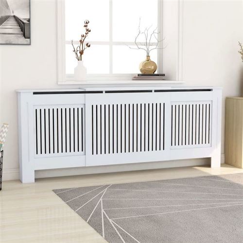 Vidaxl Blanc Cache-Radiateur - 205 Cm - Image 3