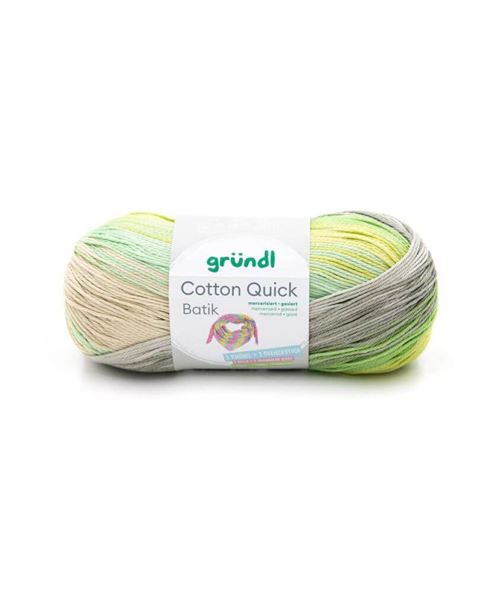 Pelote de coton COTTON QUICK BATIK 100 Gr - PPSC - Grundl - Certifié Oeko-tex(...) - 03 Multicolore