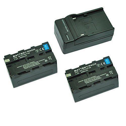 Batterie NP-F750 NP-F770 et chargeur pour Sony