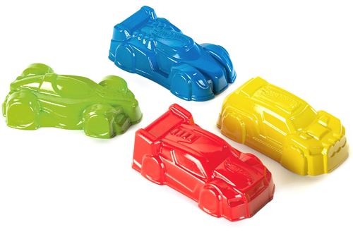 Hot Wheels moules de sable de voiture de course 4 pièces 10 cm