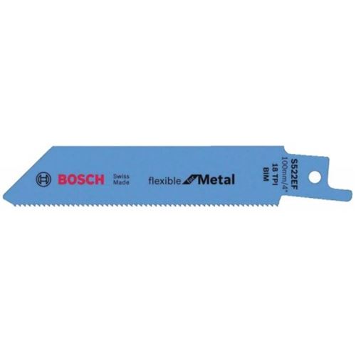 BOSCH Lame de scie sauteuse S 522 EF - M&eacute;tal - Lot de 5