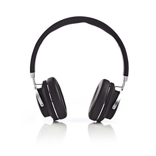Nedis HPBT3220BK - Koptelefoon met micro - op oor - Bluetooth - draadloos - 3,5 mm-stekker - zwart