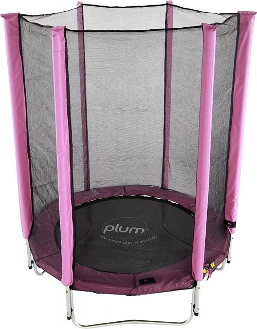 Plum - Trampoline avec filet de protection 140 cm Rose